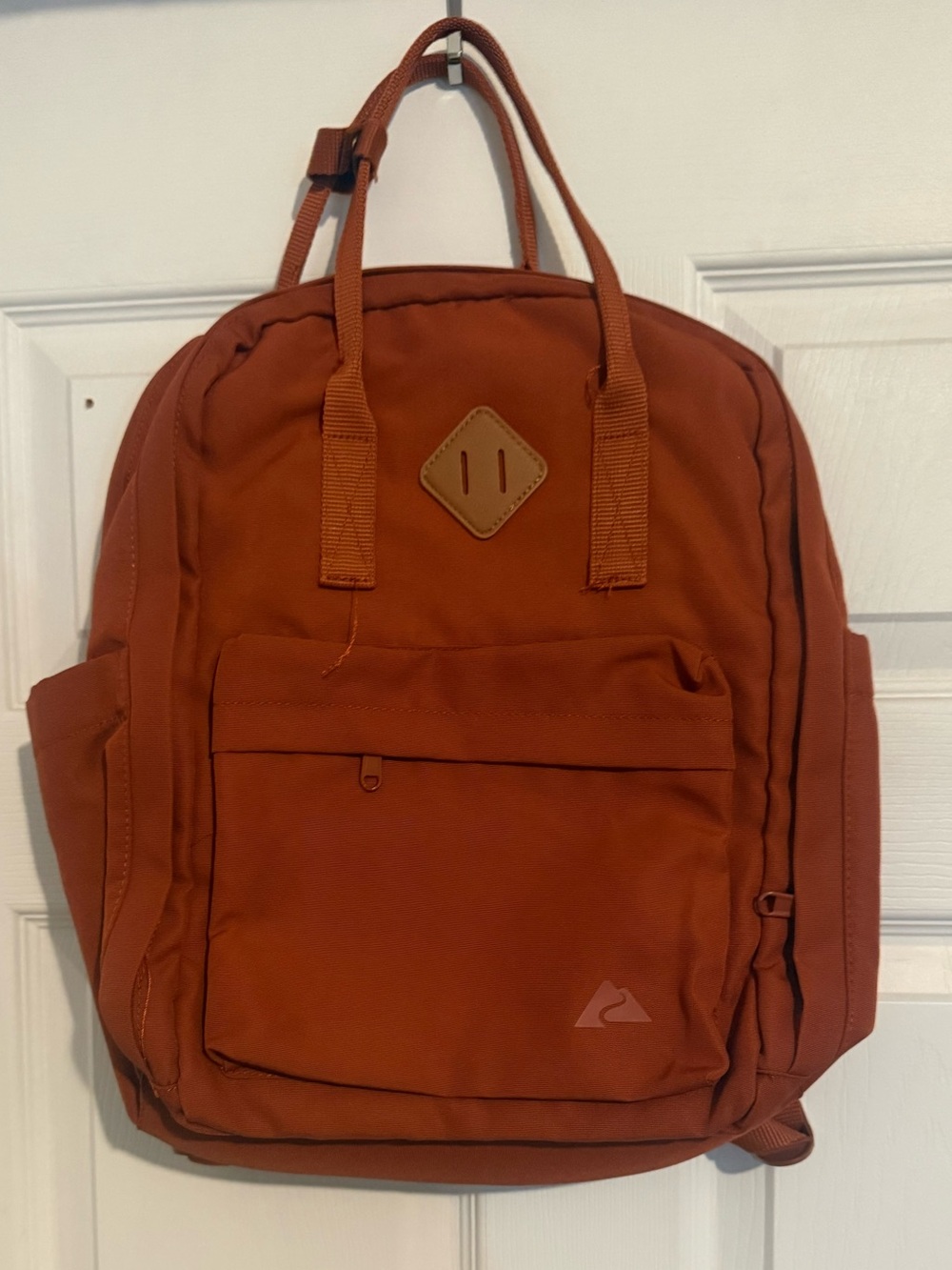 Rust Orange Men's Backpack Bag with Front Pocket (New)